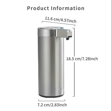 Automatic stainless steel soap dispenser